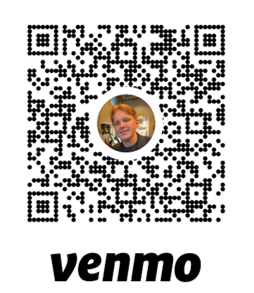 venmo code @Joseph-Bryan-256